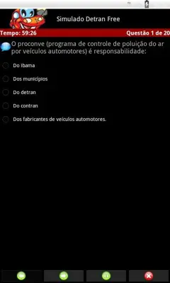 Simulado Detran Free android App screenshot 1